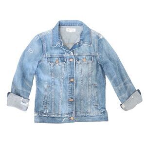 Madewell Women's 100% Cotton Distressed Denim Button Jacket / Small